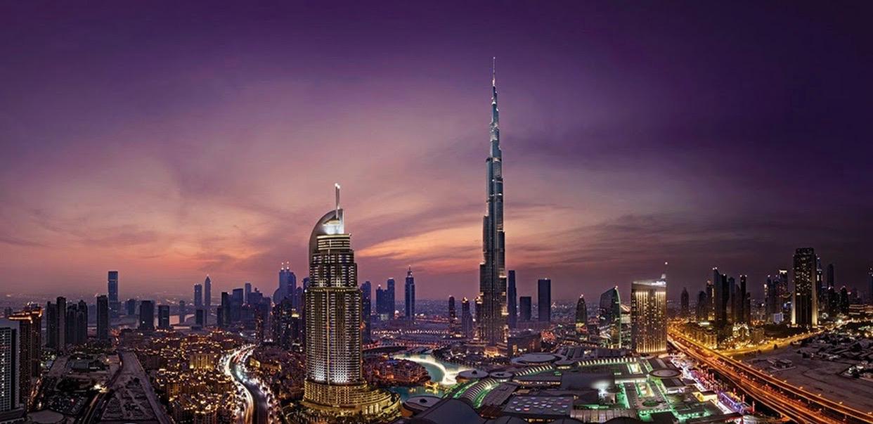 Dubai Skyline at Sunset